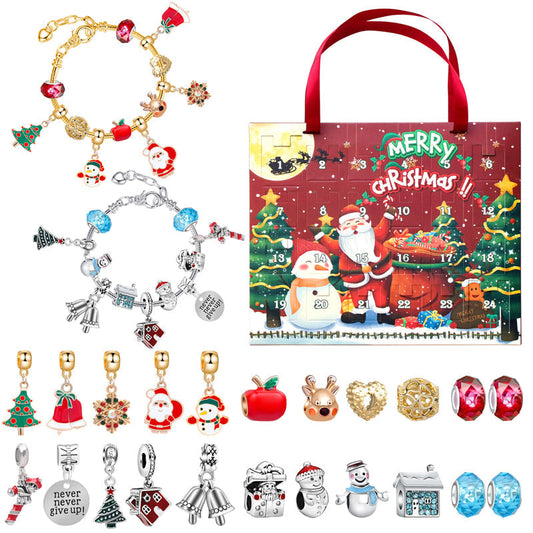 Advent Calendar | 24-Day Bracelet Set | DIY Jewelry Making Kit Creative Christmas Activity