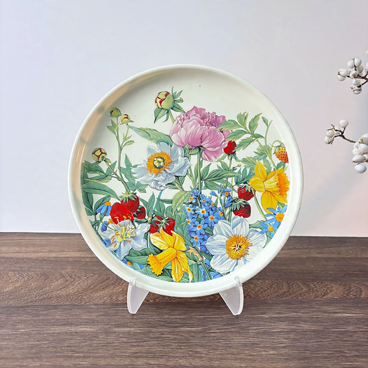 Ceramic Bowl with Floral Motif