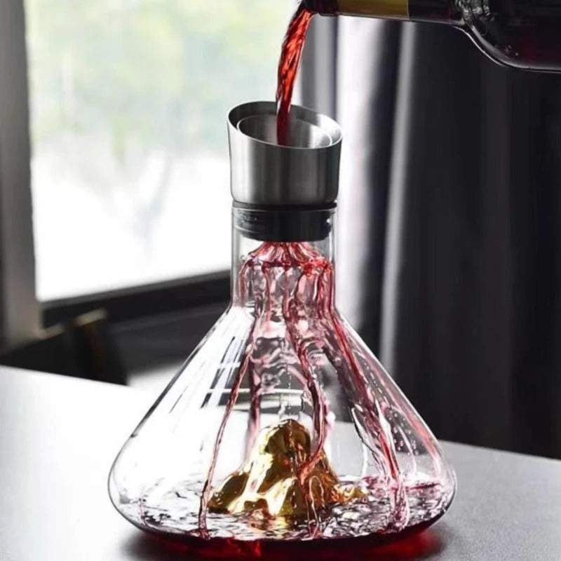Dayhills | Premium Wine Decanter | Lead-Free Crystal with Quick Aeration & Filtration for Enhanced Flavor Experience
