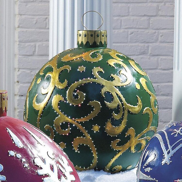 Festive Outdoor Sphere Ornament