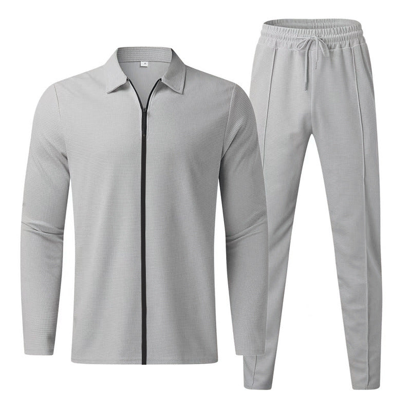 Men's Tracksuit with Modern Zipper and Elastic Waistband Dayhills