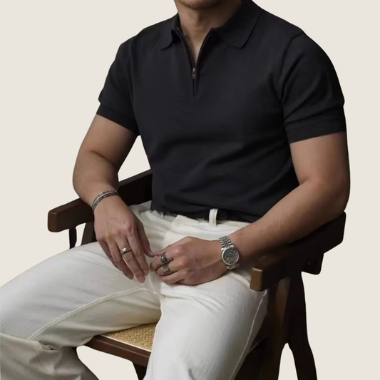 Image of Men's Zip Regular Fit Polo