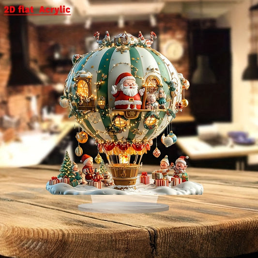 Santa Claus & Elves Acrylic Decorative Plaque