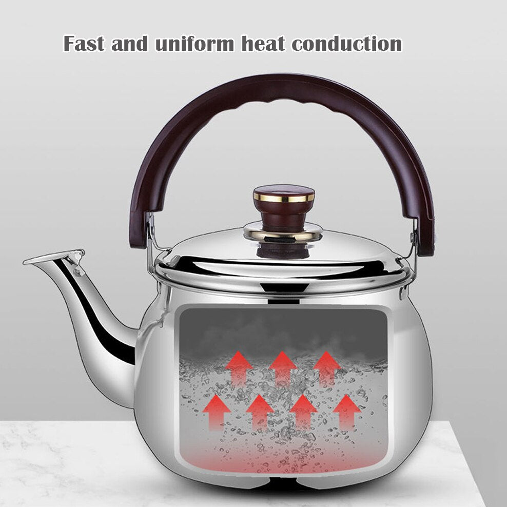 Stainless Steel Whistling Kettle – Thick-Walled, Durable & Stylish
