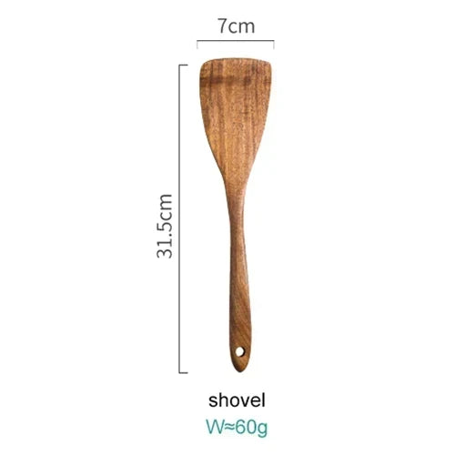 Versatile Acacia Wood Kitchen Utensil Set