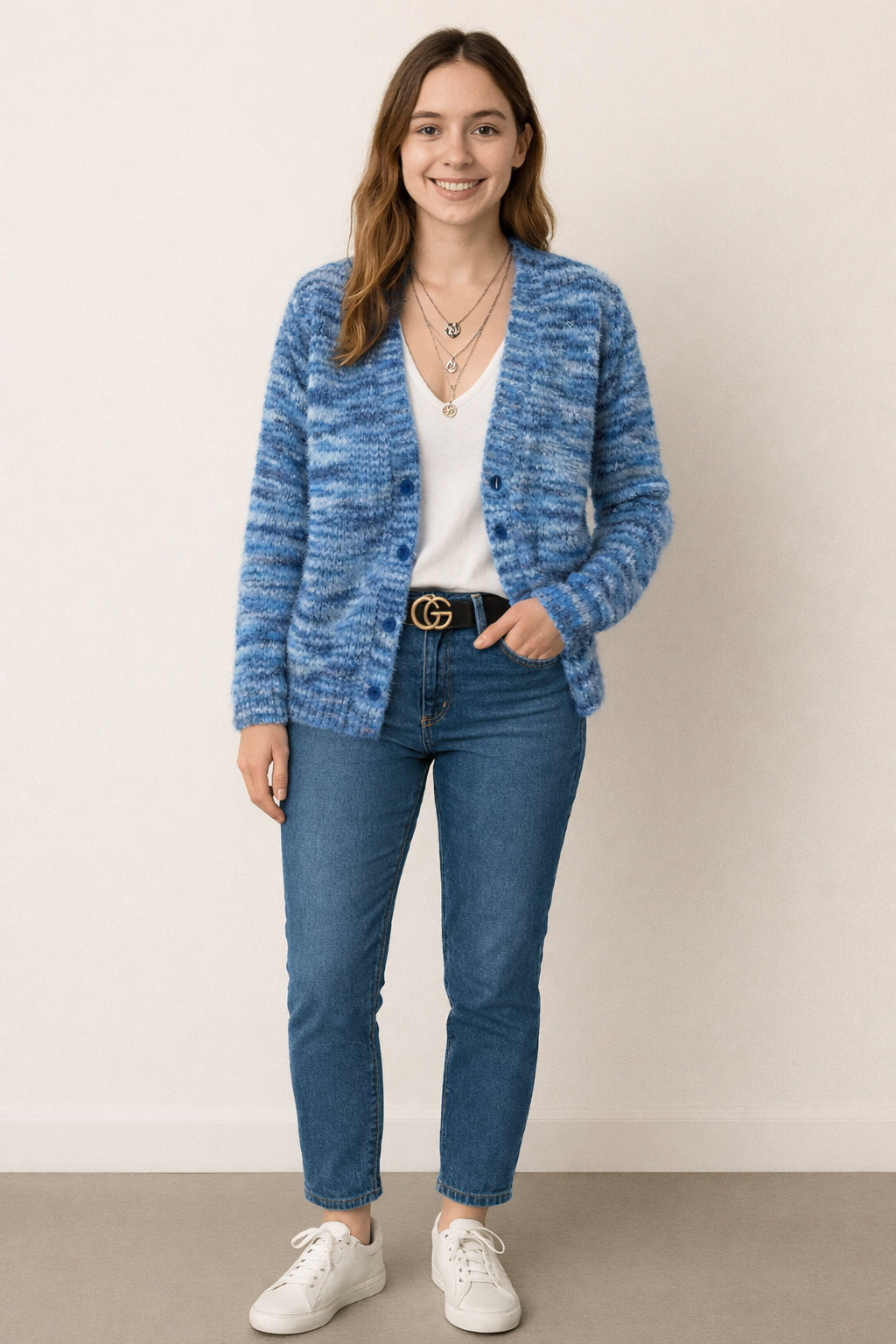 Women's Open-Front Knit Cardigan