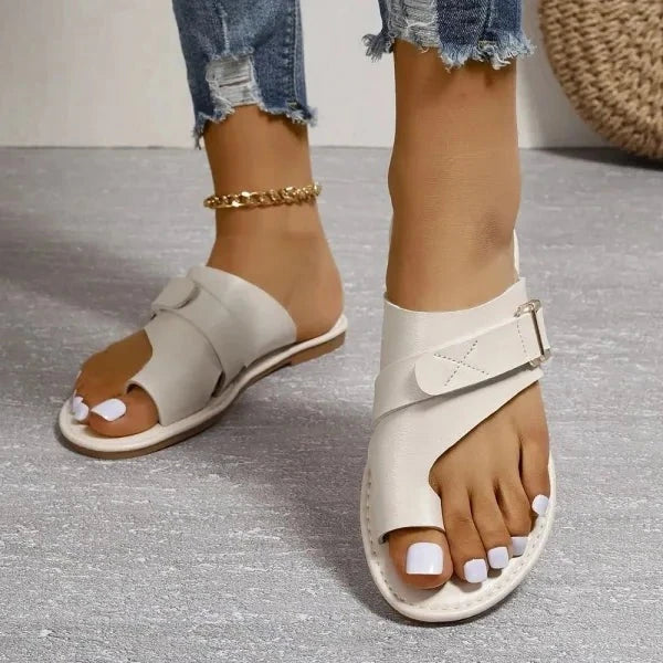 Women's Orthopedic Leather Sandals with Bunion Correction