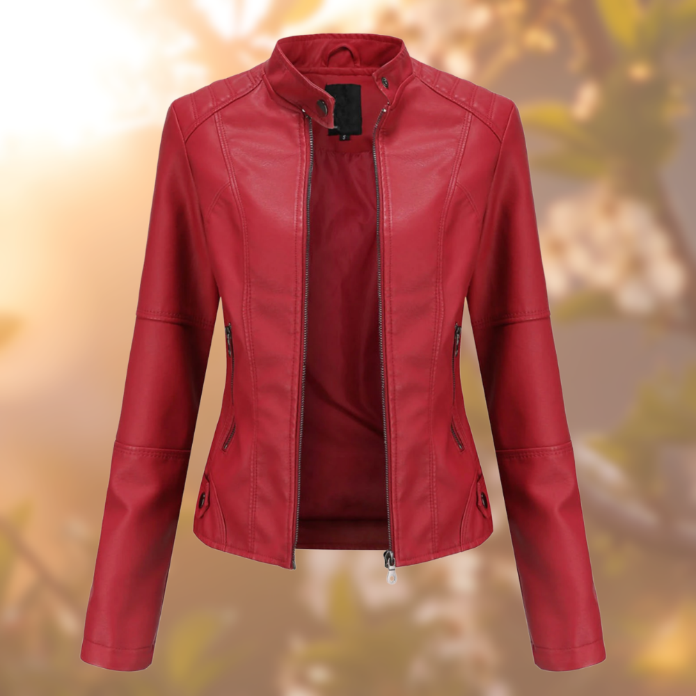 Image of Women's Fitted Stand Collar Jacket