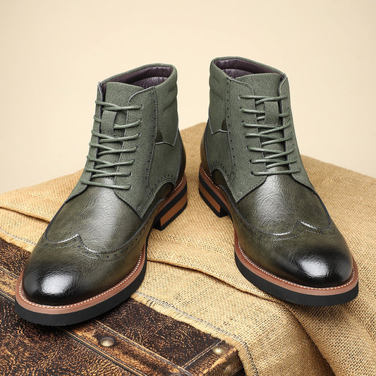 Image of Women's Lace-Up Wingtip Ankle Boots