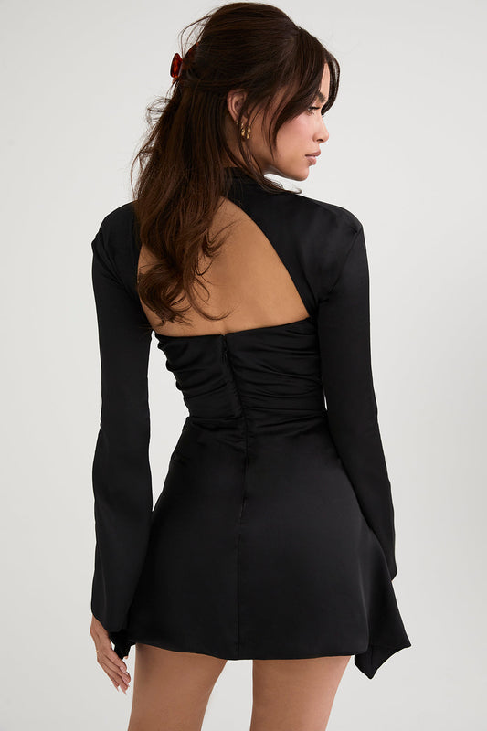Image of Women's Long Sleeve A-Line Mini Dress