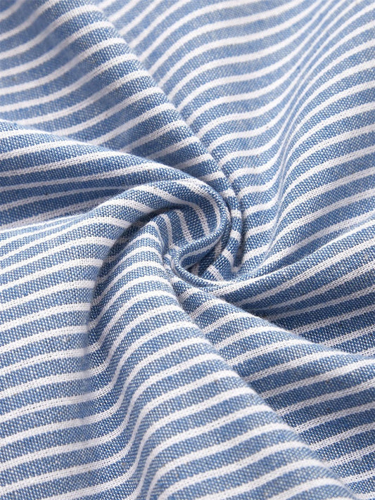 Image of Women's Striped A-Line Midi Dress