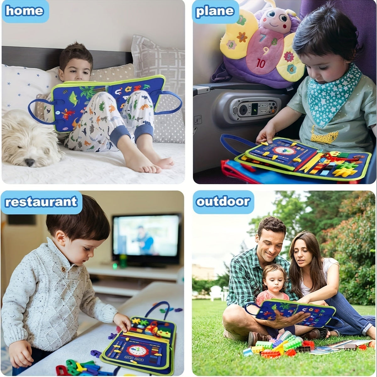 25-in-1 Press Panel - Educational Sensory Toy for Toddlers