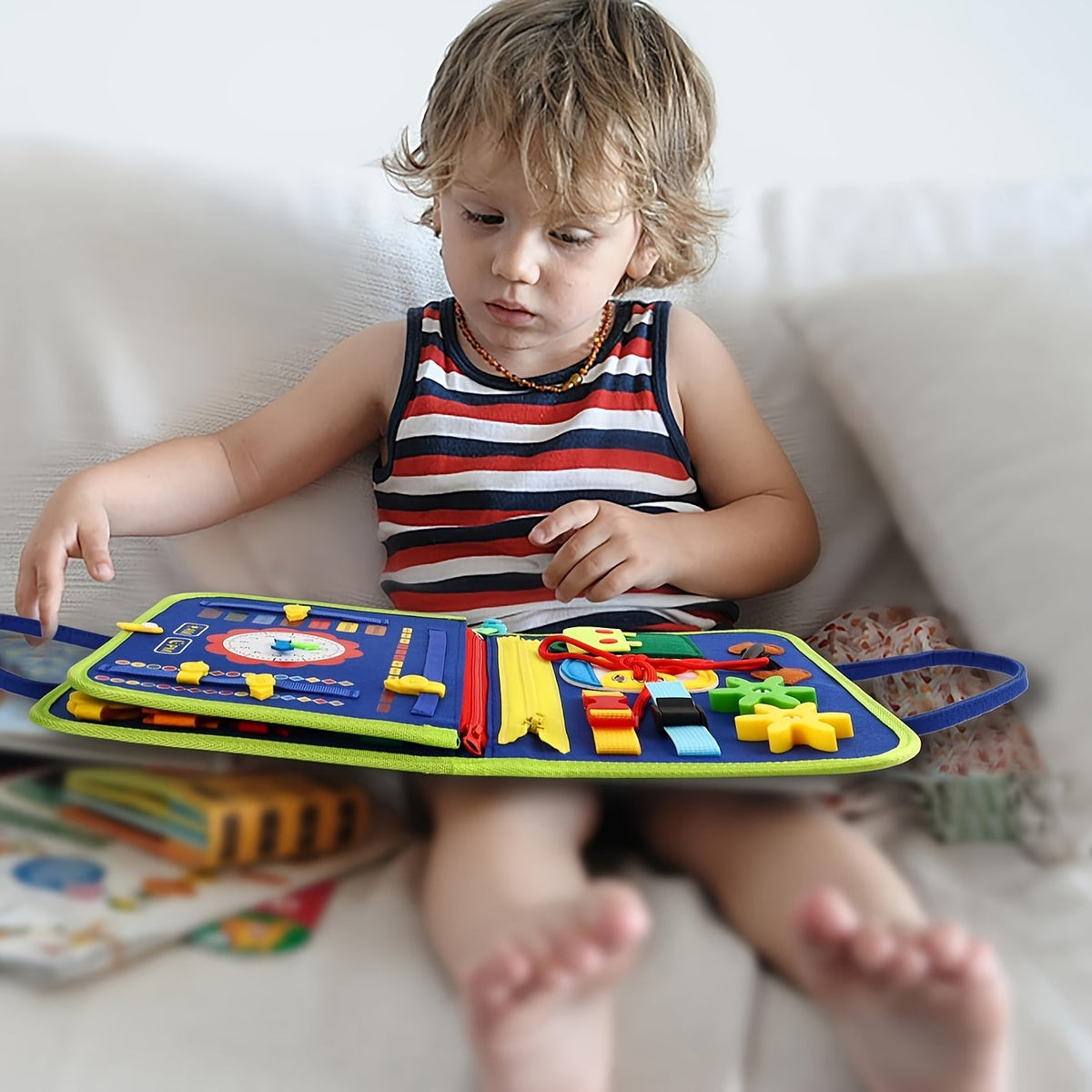 25-in-1 Press Panel - Educational Sensory Toy for Toddlers