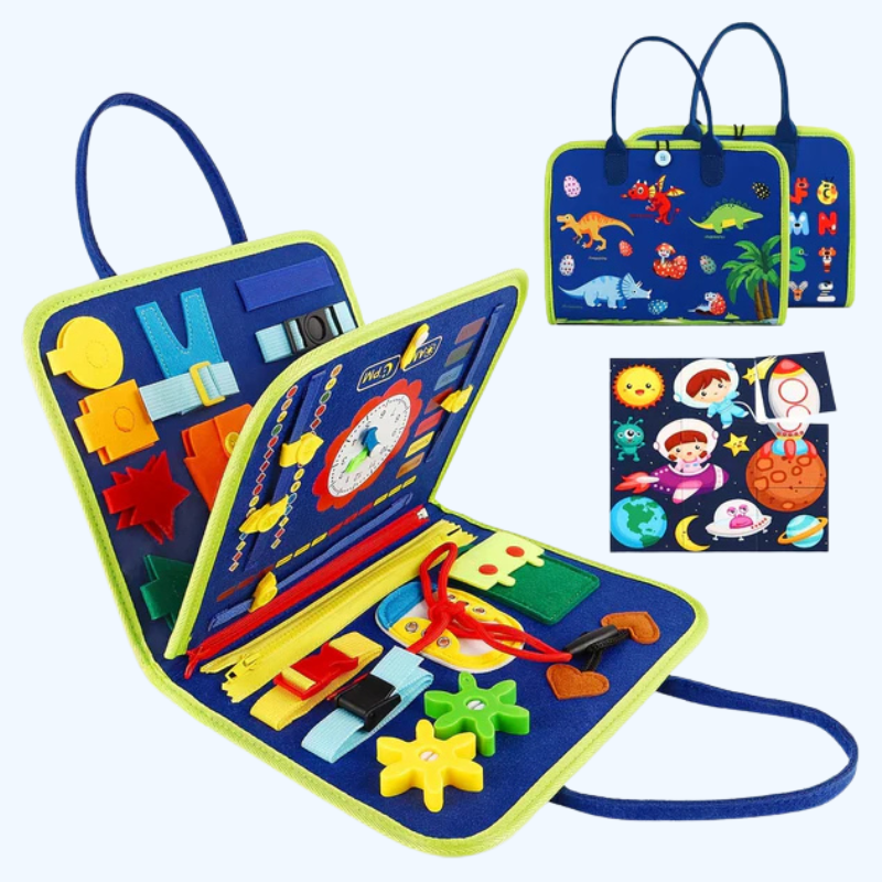 25-in-1 Press Panel - Educational Sensory Toy for Toddlers