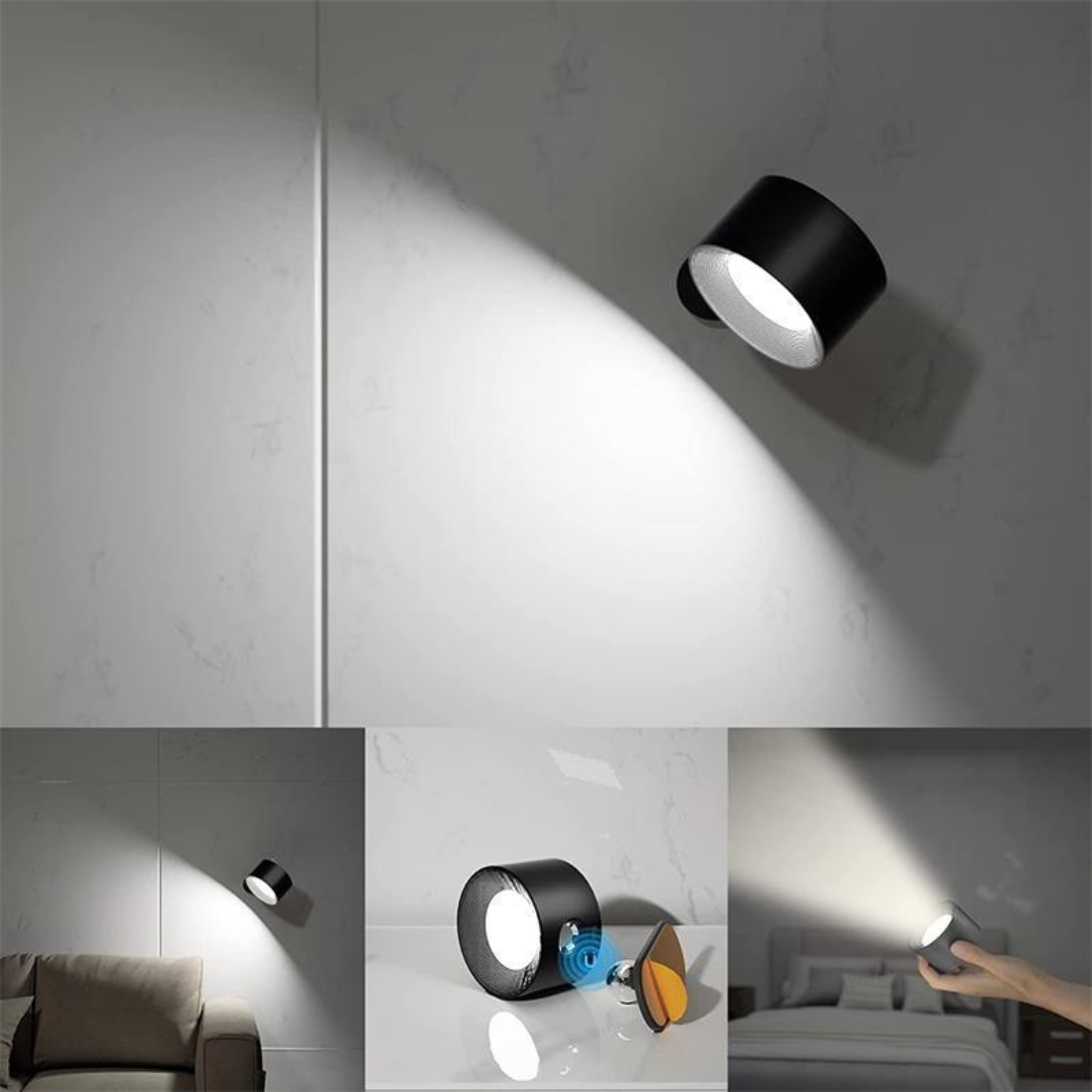 360° Wireless Wall Lamp with USB Charging