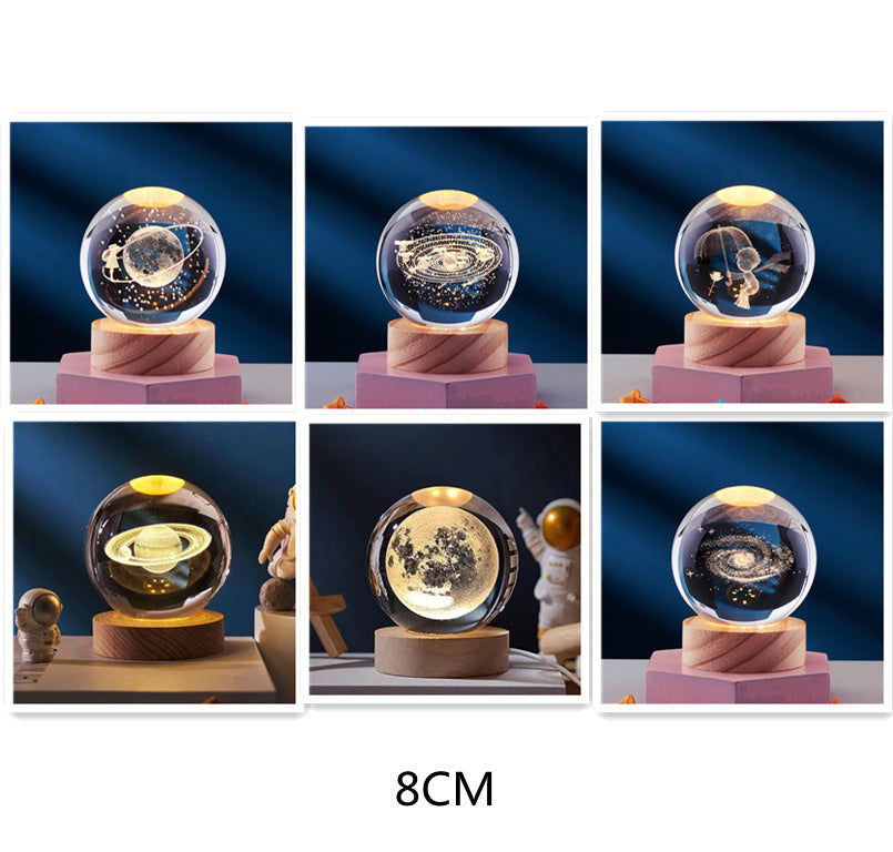 3D Crystal Night Lamp