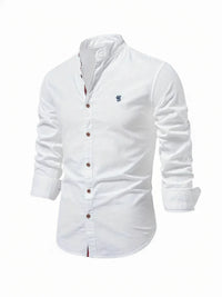 Men's Band Collar Stylish Shirt