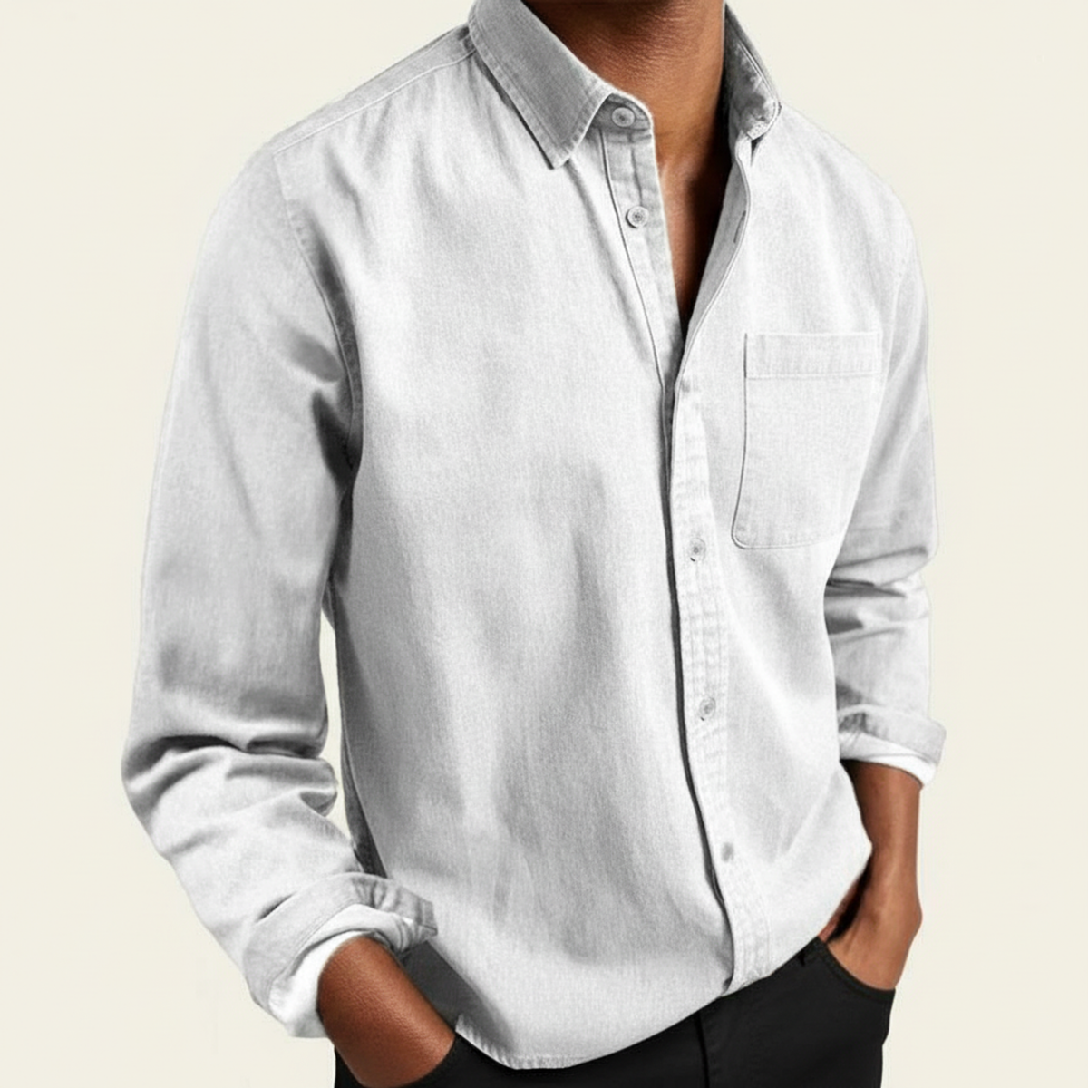 Men's Long-Sleeve Casual Shirt