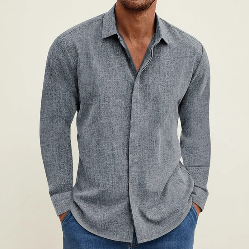 Men's Long-Sleeve Relaxed Fit Shirt
