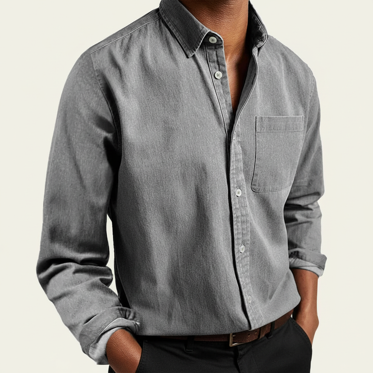 Men's Long-Sleeve Casual Shirt