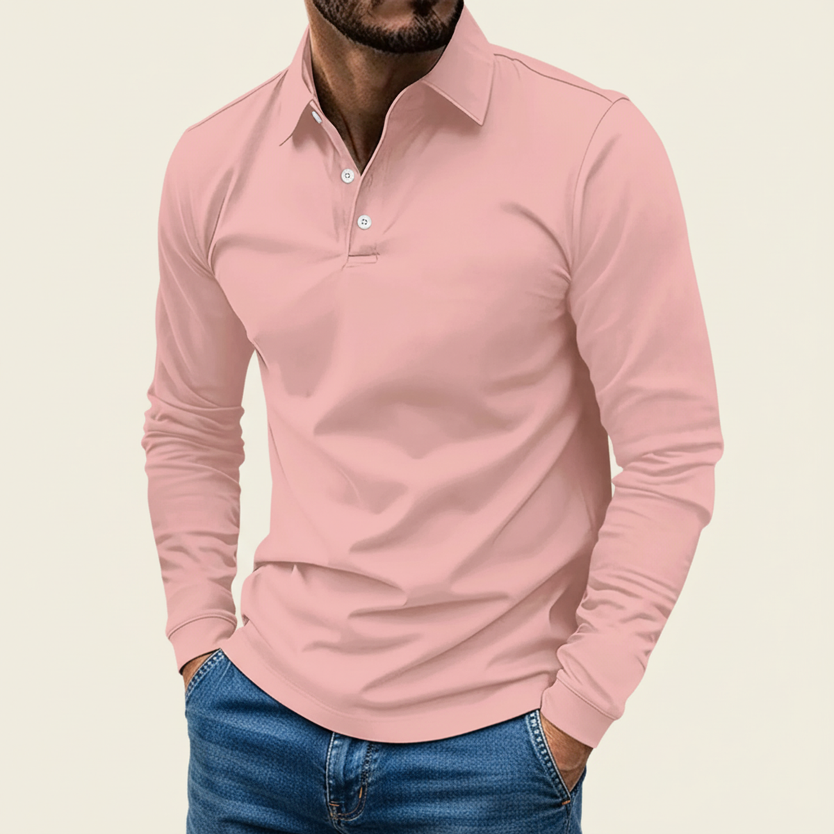 Men's Long Sleeve Polo Shirt