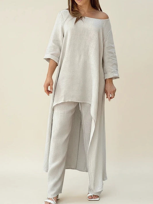 Women's Asymmetrical Loose Fit Set