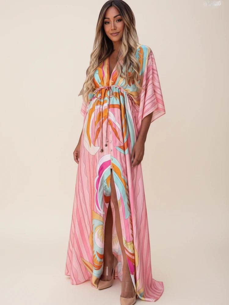 Boho Flowy Maxi Dress