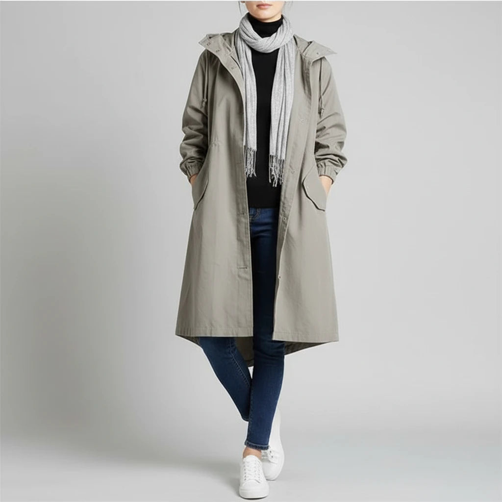 Women's Hooded Long Coat