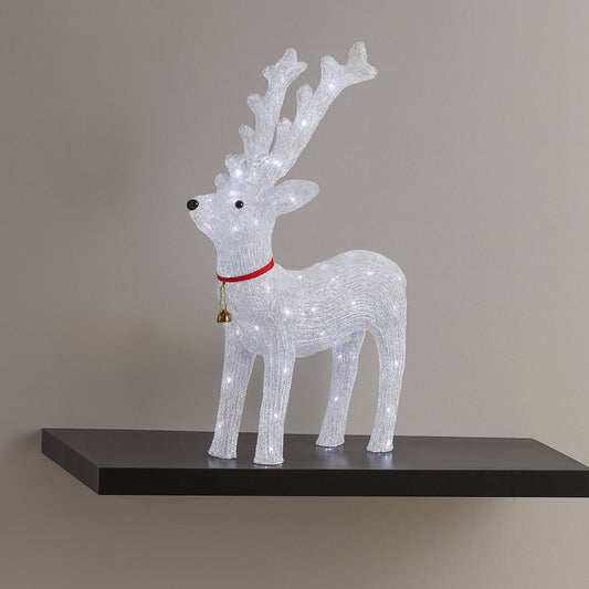 Acrylic Reindeer with LED Lights - Height 64 cm