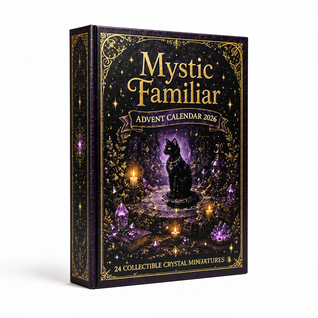 Advent Calendar with 24 Crystal-Style Decorative Miniatures