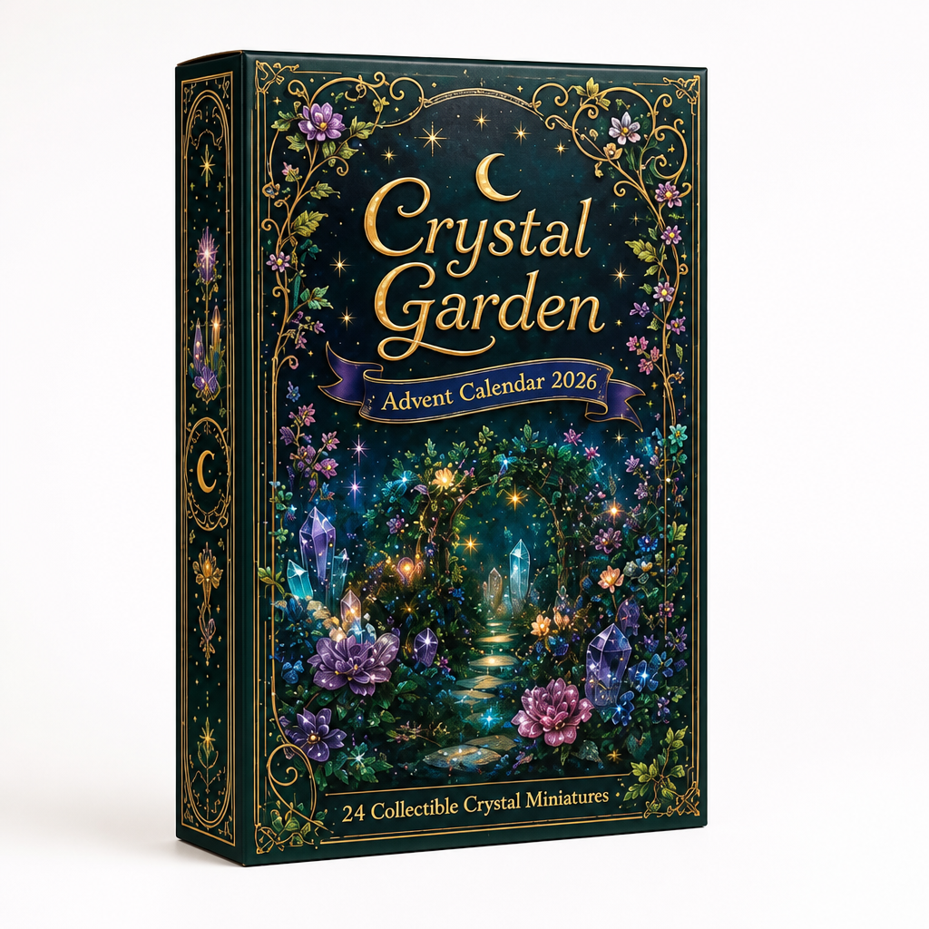Advent Calendar with 24 Crystal-Style Decorative Miniatures