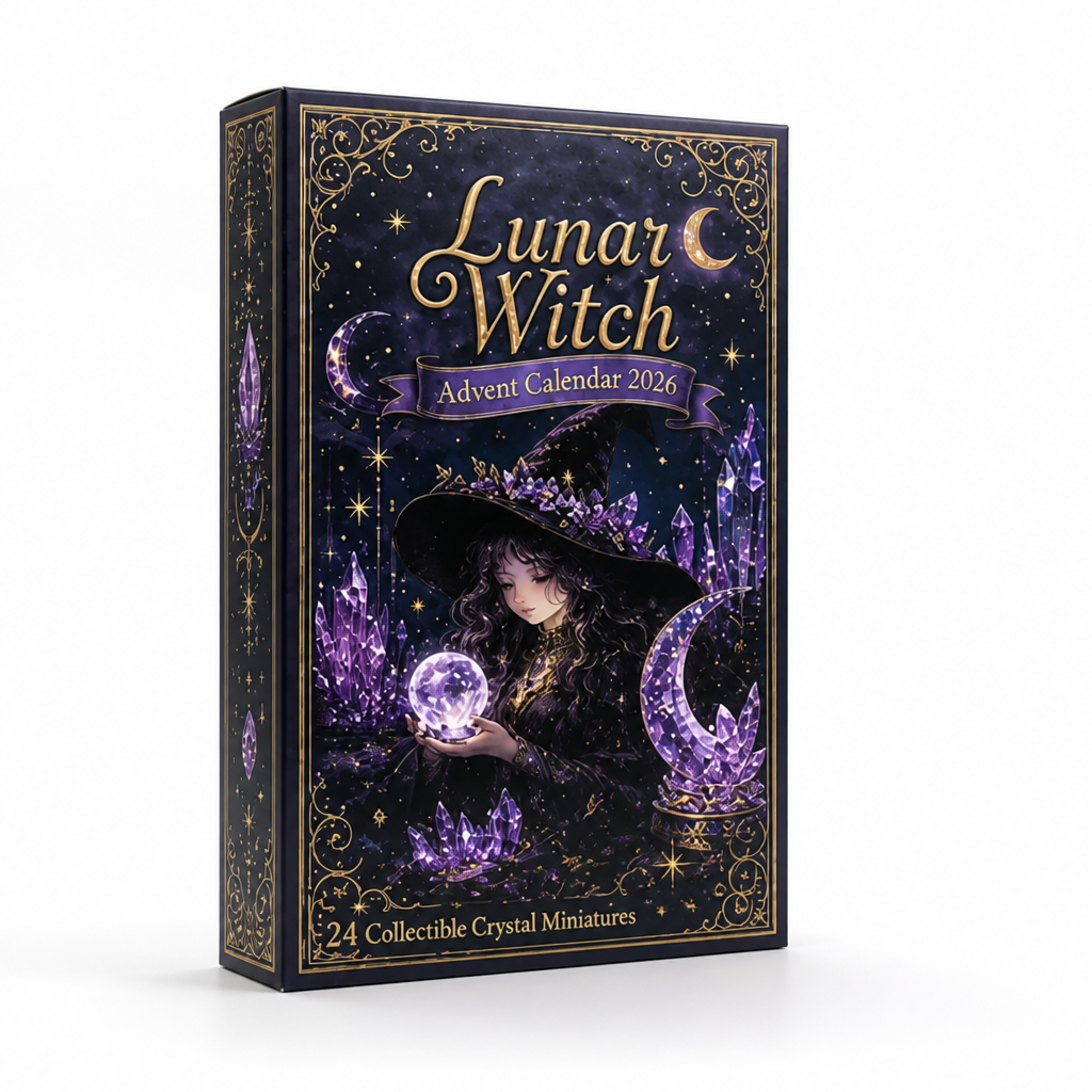 Advent Calendar with 24 Crystal-Style Decorative Miniatures