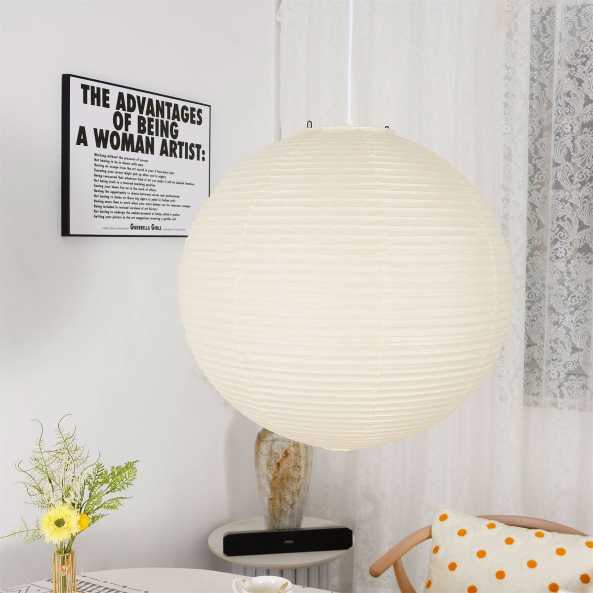 Akari A Series Japanese Paper Pendant Light