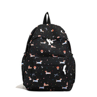 Backpack with Cheerful Dog Motif