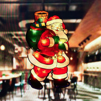 Battery-Operated LED Christmas Window Silhouette Lights