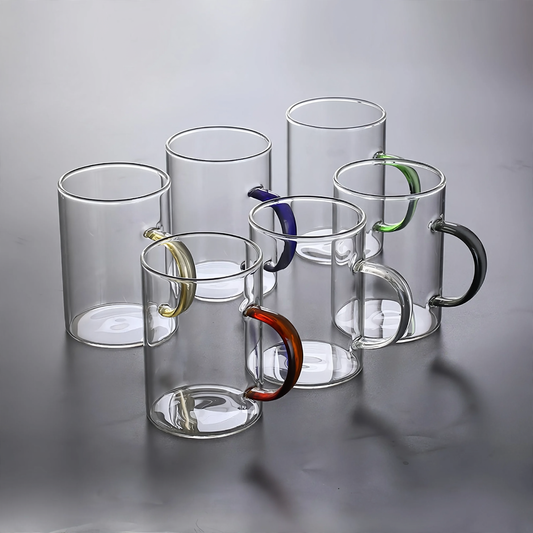 Borosilicate Glass Mug with Wooden Handle