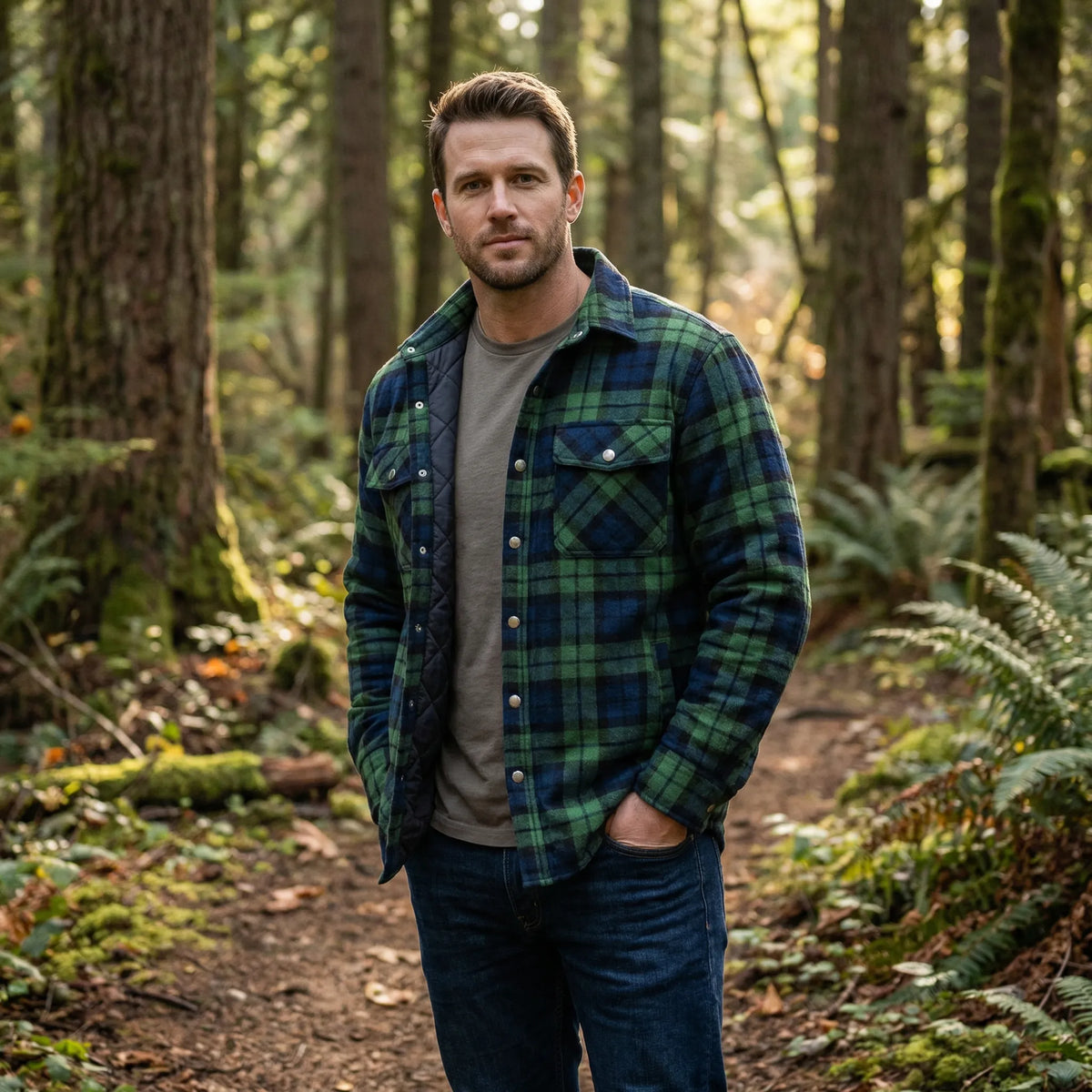 Classic Lumberjack Jacket in Retro Style