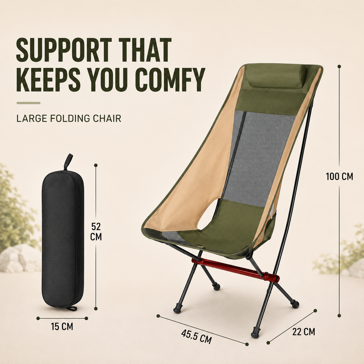 Dayhills | Aeroluna Ultralight Folding Highback Chair