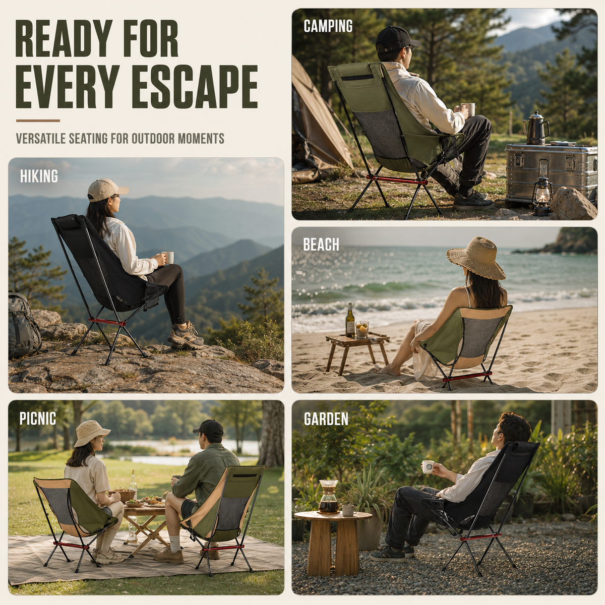 Dayhills | Aeroluna Ultralight Folding Highback Chair