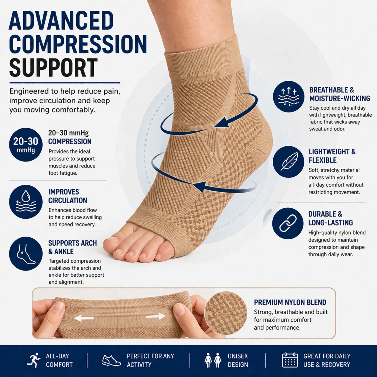 Dayhills | AnkriFit Ankle Compression Sleeve