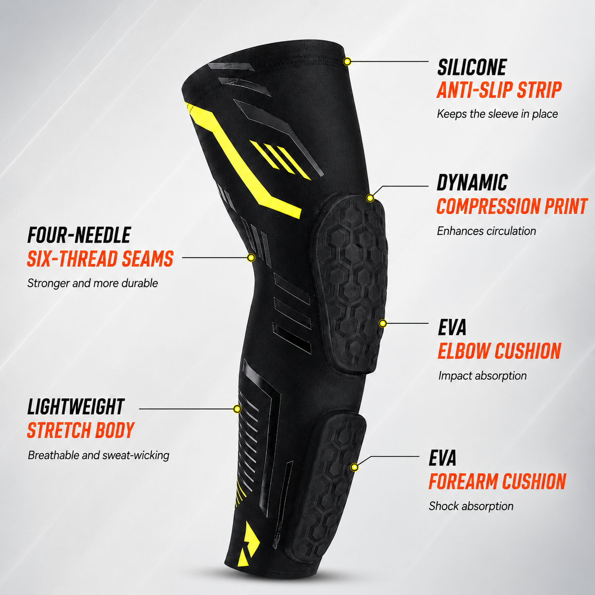 Dayhills | ArmoraGuard Padded Compression Elbow Sleeve