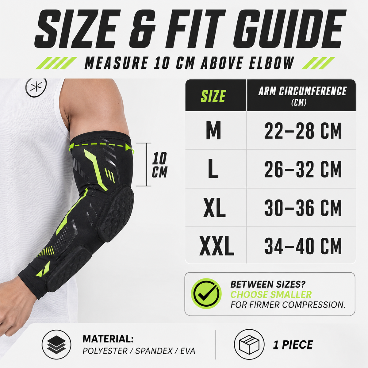 Dayhills | ArmoraGuard Padded Compression Elbow Sleeve