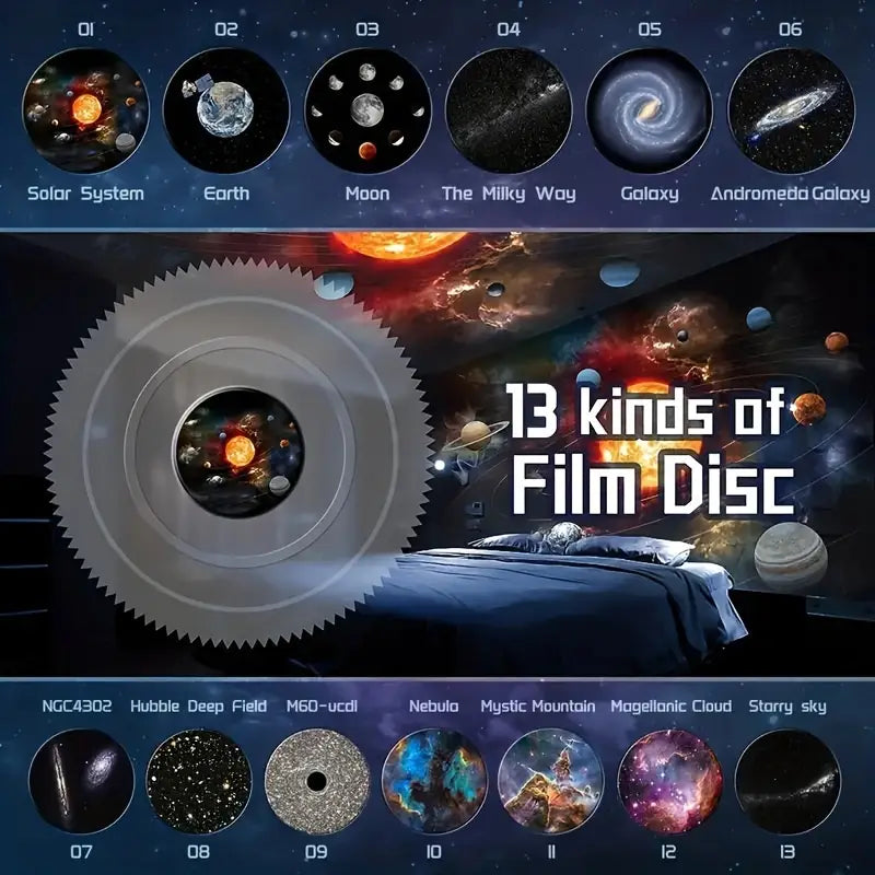 Dayhills | Celestial Dreams: 360° Planetarium Galaxy Projector - Full-room Coverage