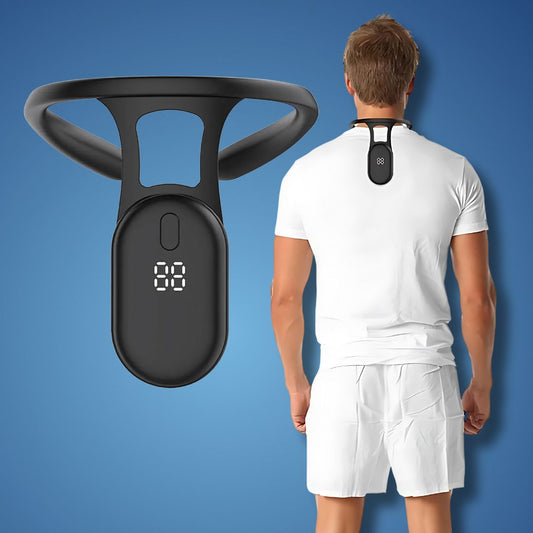 Dayhills | Cervical Spine Traction Neck Support for Posture Correction | Adjustable Neck and Back Posture Corrector | Spine Alignment and Relief | Real Time feedback