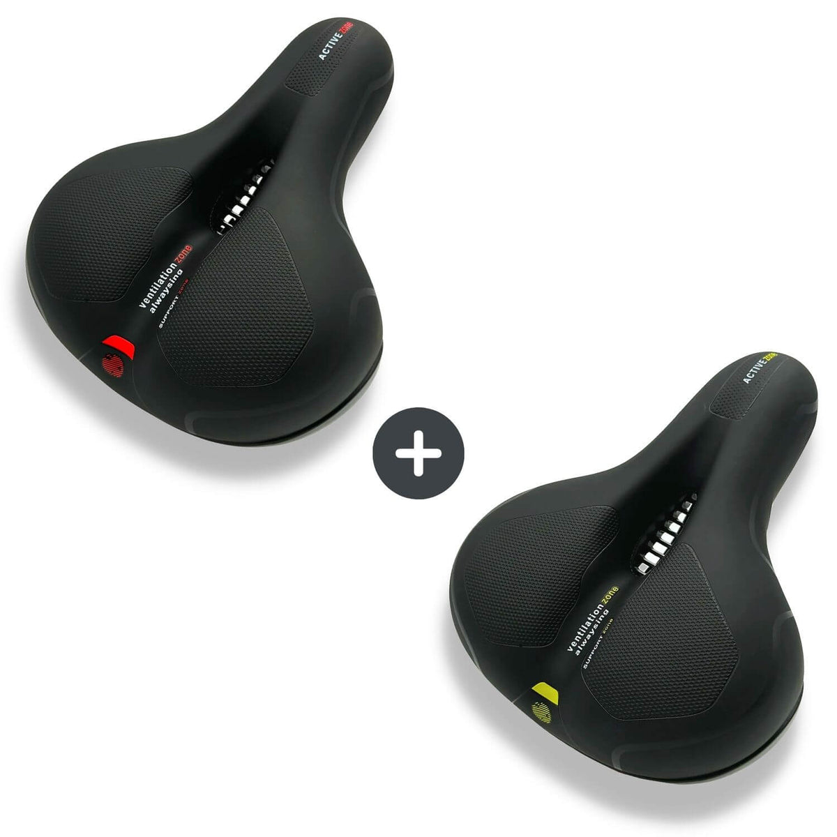Dayhills | CloudComfort Pro Bicycle Seat | Pressure-Relieving Memory Foam | Black