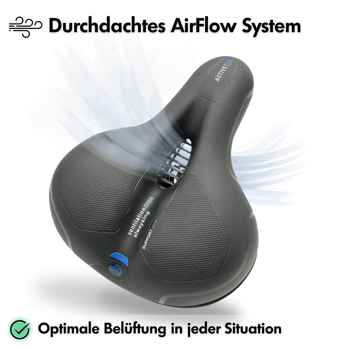 Dayhills | CloudComfort Pro Bicycle Seat | Pressure-Relieving Memory Foam | Black