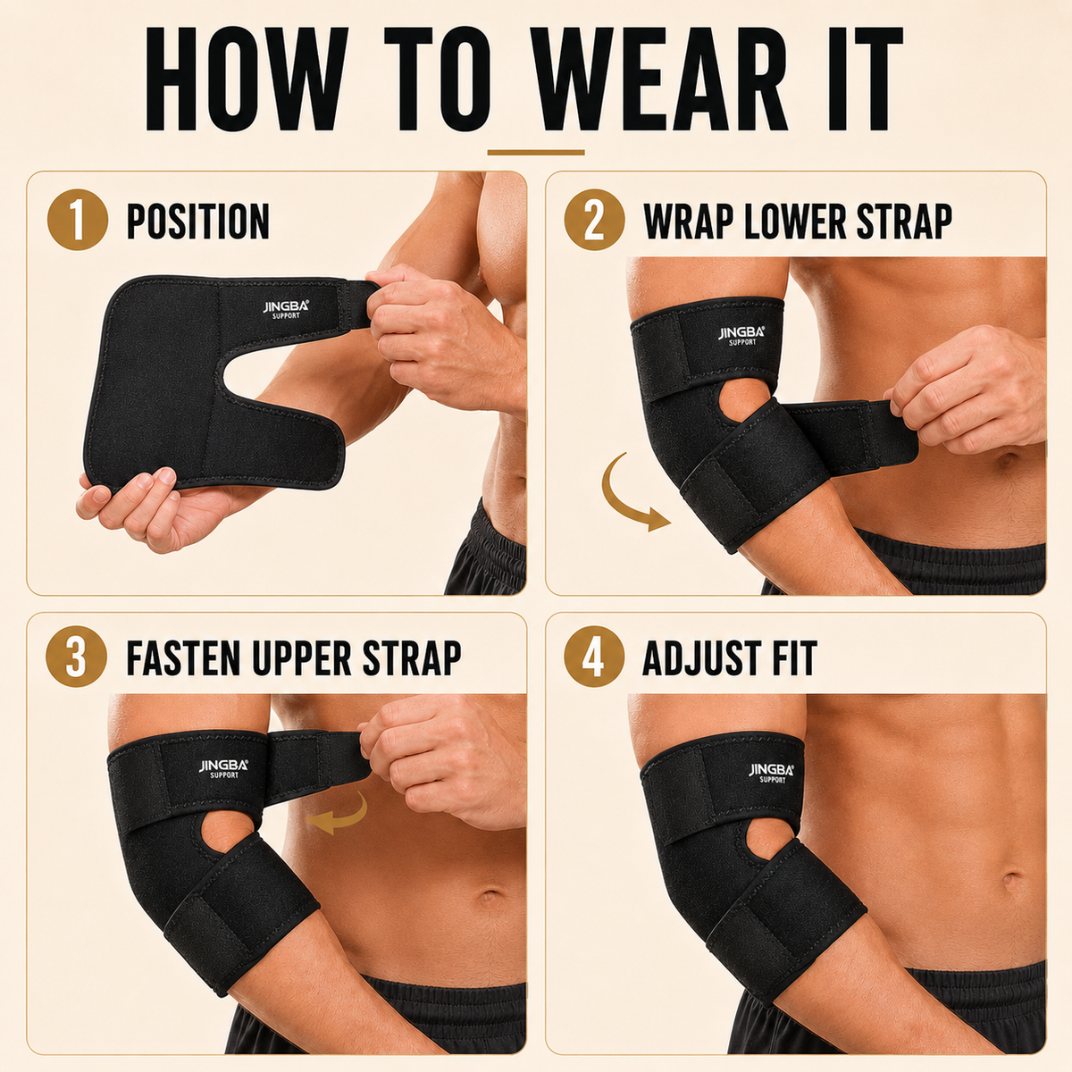 Dayhills | Elbriq Adjustable Elbow Compression Brace