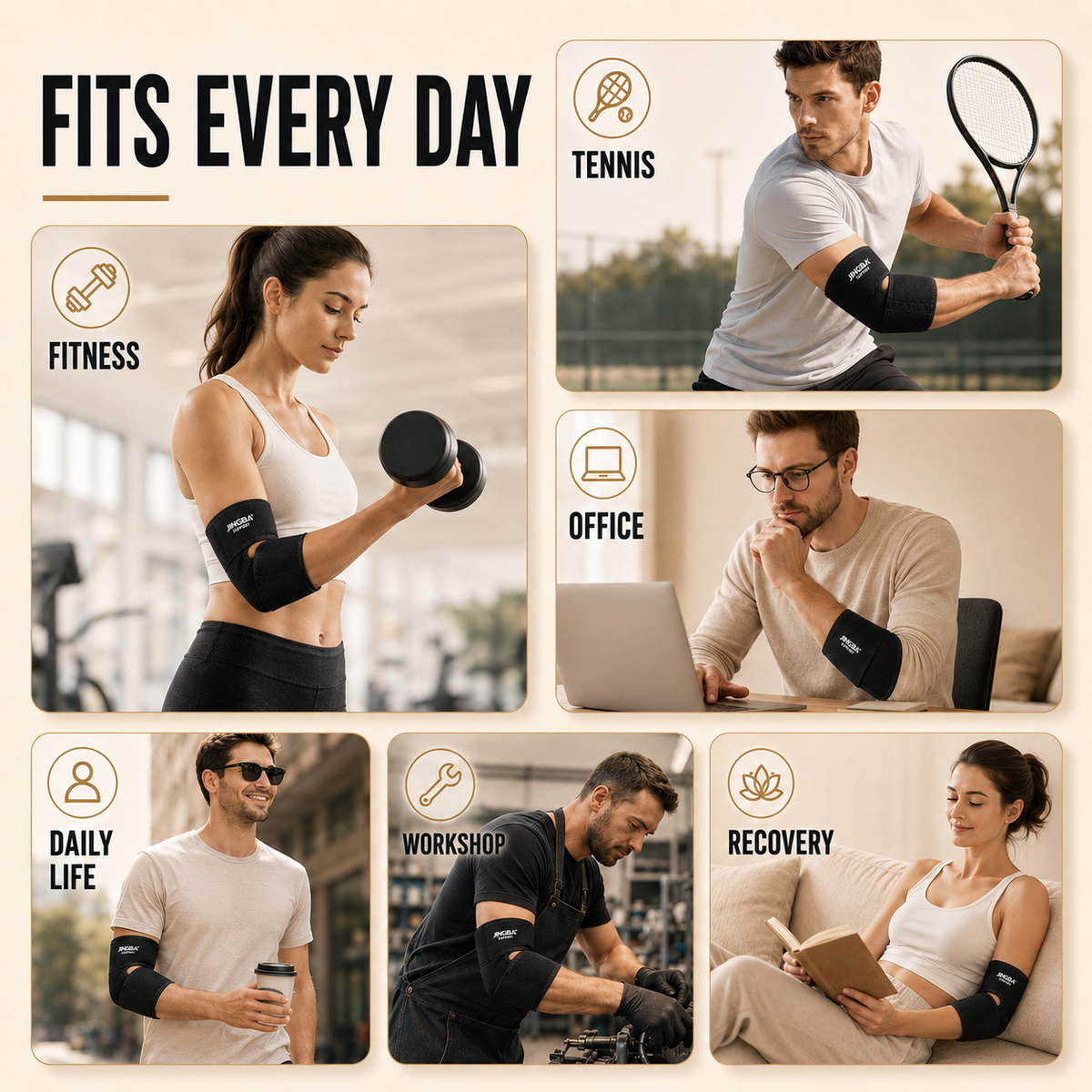 Dayhills | Elbriq Adjustable Elbow Compression Brace