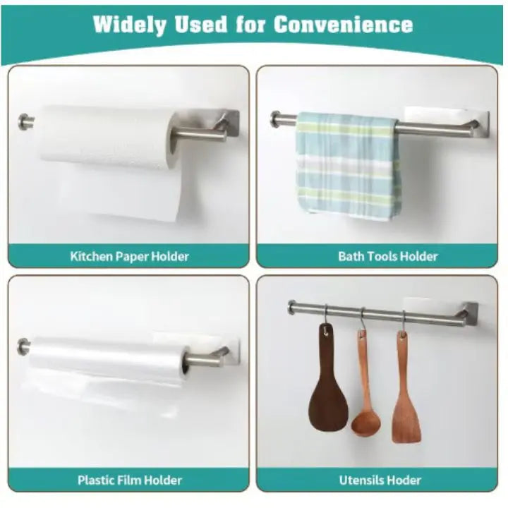 Dayhills | Elegant Wall Kitchen Paper Towel Holder – drill-free & space-saving