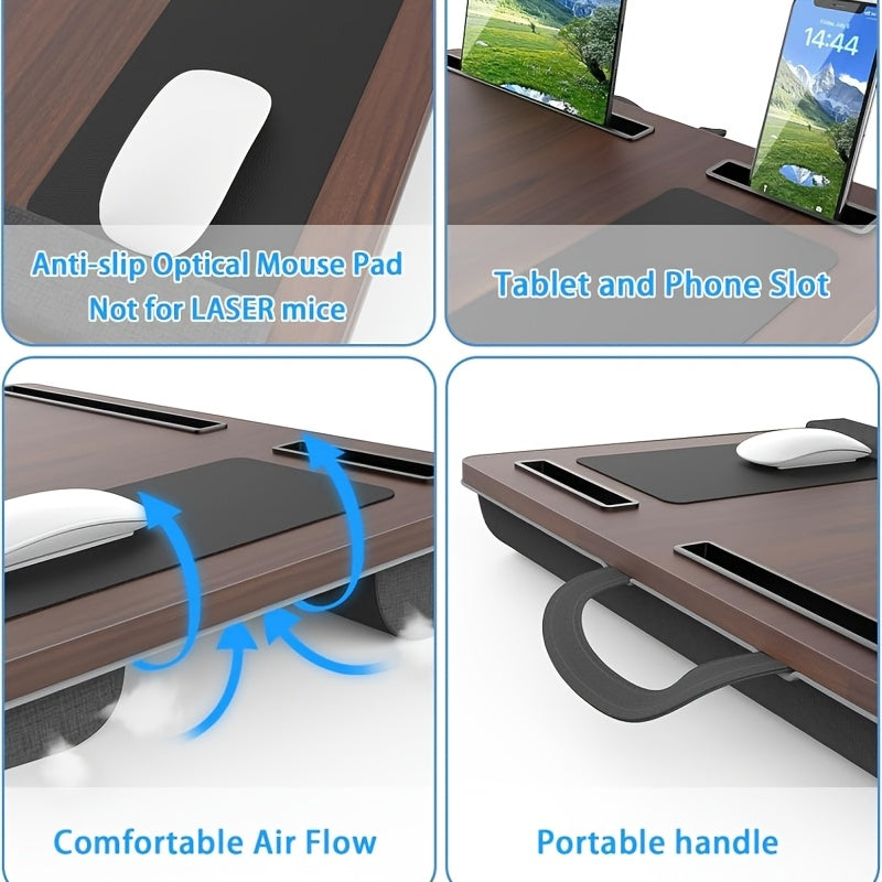 Dayhills | Ergonomic Laptop Holder with Wrist Support and Device Slots
